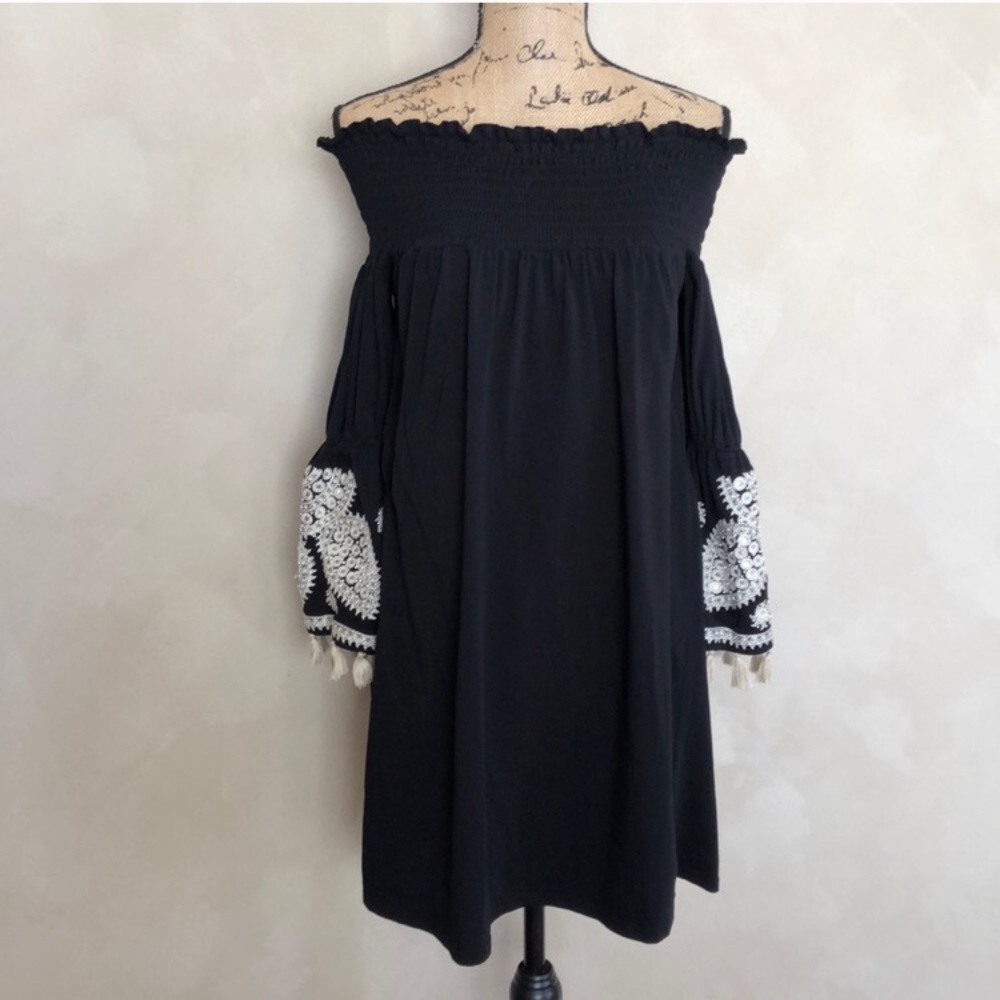 Vava by Joy Han off the shoulder dress, tassels